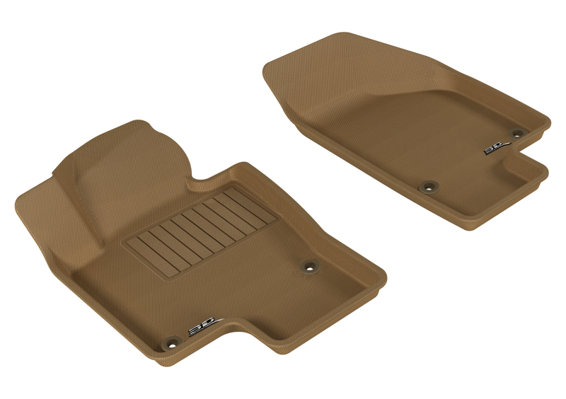 Volkswagen Passat Floor Mat - Front - 3D MAXpider - Kagu - Tan - `06-`10